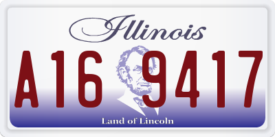 IL license plate A169417