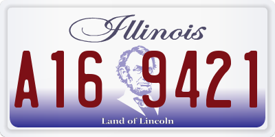 IL license plate A169421
