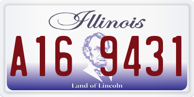 IL license plate A169431