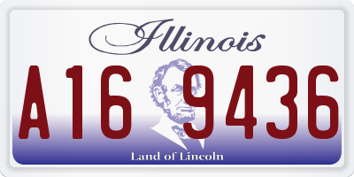 IL license plate A169436