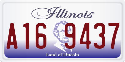 IL license plate A169437