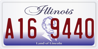 IL license plate A169440