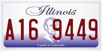 IL license plate A169449