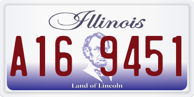 IL license plate A169451