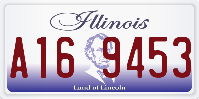 IL license plate A169453