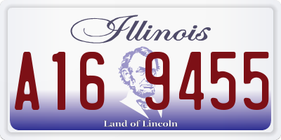 IL license plate A169455