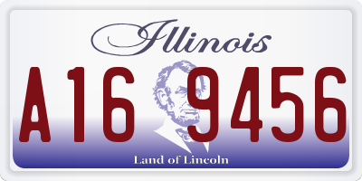 IL license plate A169456