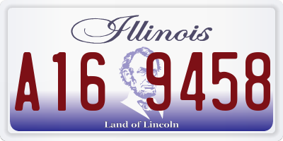 IL license plate A169458
