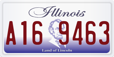 IL license plate A169463