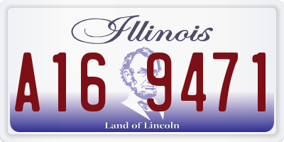 IL license plate A169471