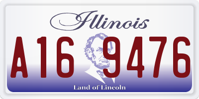 IL license plate A169476