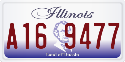 IL license plate A169477