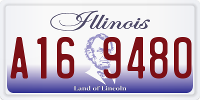 IL license plate A169480