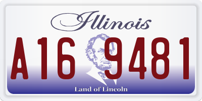 IL license plate A169481