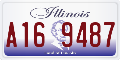 IL license plate A169487
