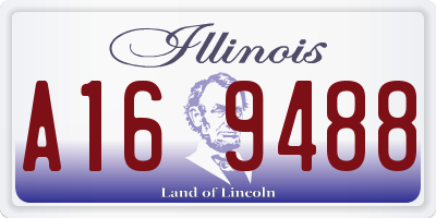 IL license plate A169488