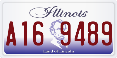 IL license plate A169489