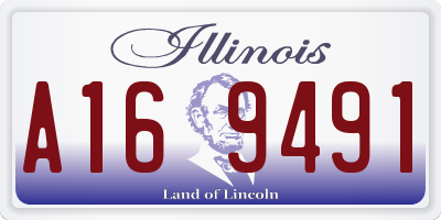 IL license plate A169491