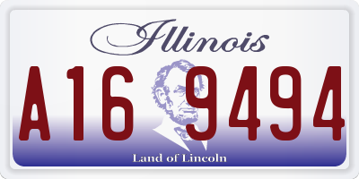 IL license plate A169494