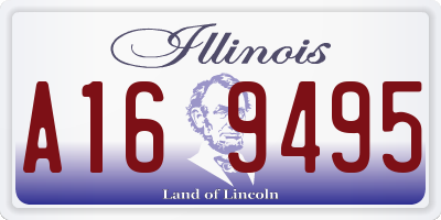 IL license plate A169495