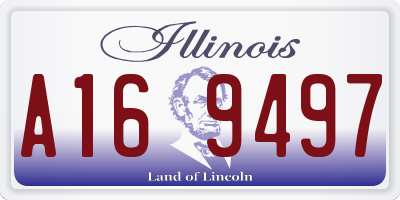 IL license plate A169497