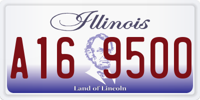 IL license plate A169500