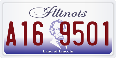 IL license plate A169501
