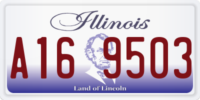 IL license plate A169503
