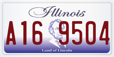 IL license plate A169504