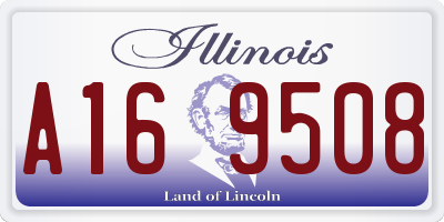 IL license plate A169508