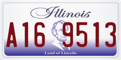 IL license plate A169513
