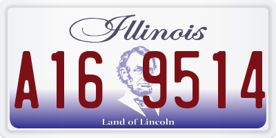 IL license plate A169514