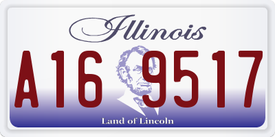 IL license plate A169517