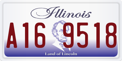 IL license plate A169518