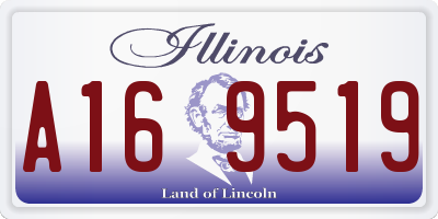 IL license plate A169519