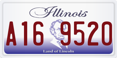 IL license plate A169520