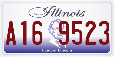 IL license plate A169523