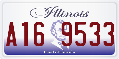 IL license plate A169533
