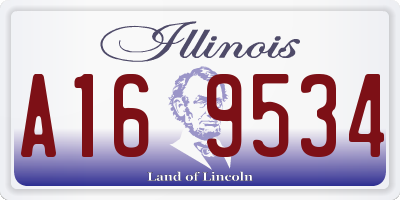 IL license plate A169534