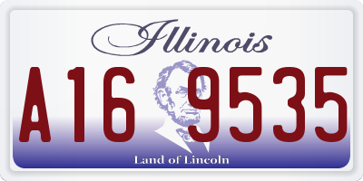 IL license plate A169535