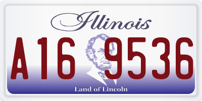 IL license plate A169536