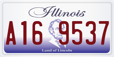 IL license plate A169537