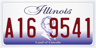 IL license plate A169541