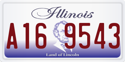 IL license plate A169543