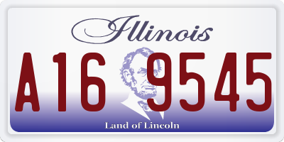 IL license plate A169545