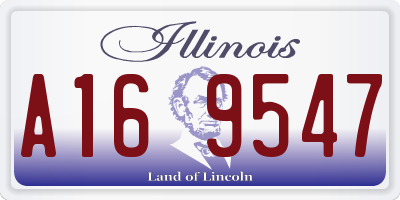 IL license plate A169547