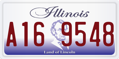 IL license plate A169548