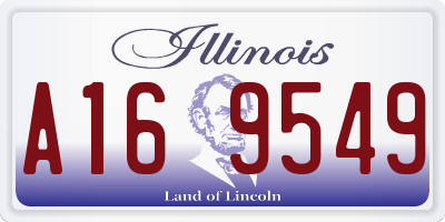 IL license plate A169549