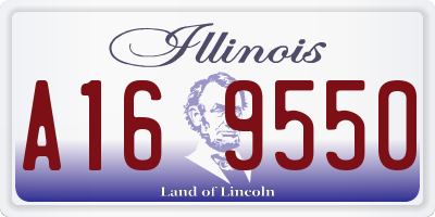 IL license plate A169550