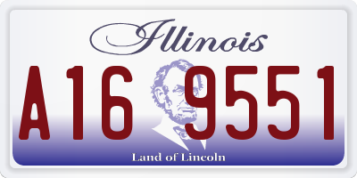IL license plate A169551